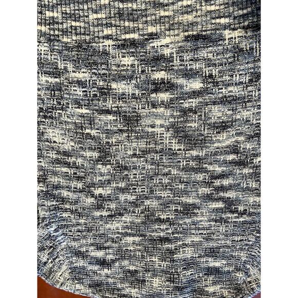 Drapes & Damons Quarter Zip Pullover Sweater Sz Mp Petite Blue White Knit Comfy - Picture 7 of 9